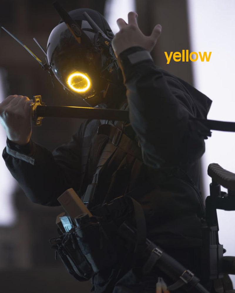 Metaverse Shock Futuristic Cyberpunk Mask (LEDs available in 6 colors) - Techwear Official