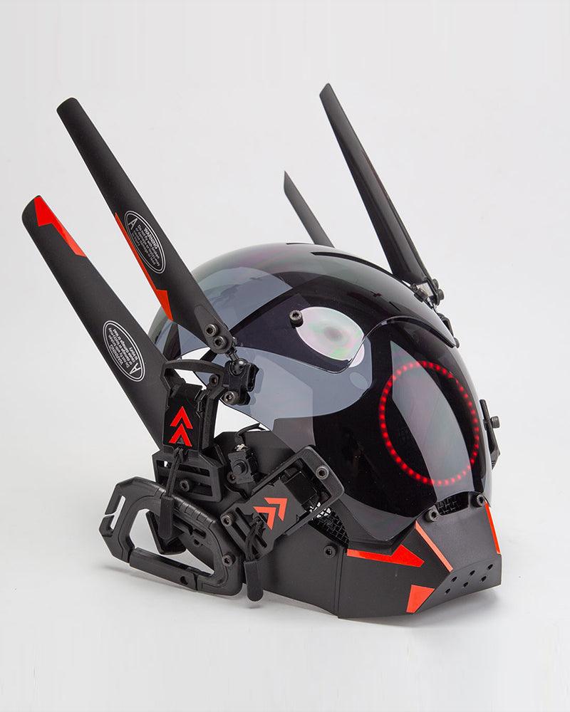Metaverse Shock Futuristic Cyberpunk Mask (LEDs available in 6 colors) - Techwear Official