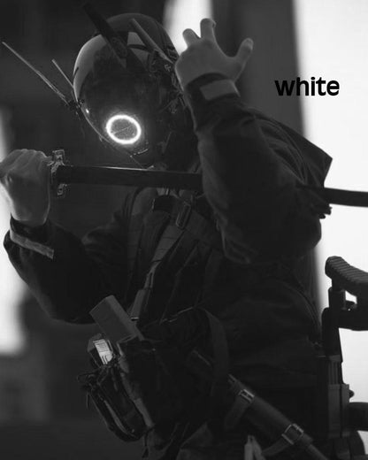 Metaverse Shock Futuristic Cyberpunk Mask (LEDs available in 6 colors) - Techwear Official