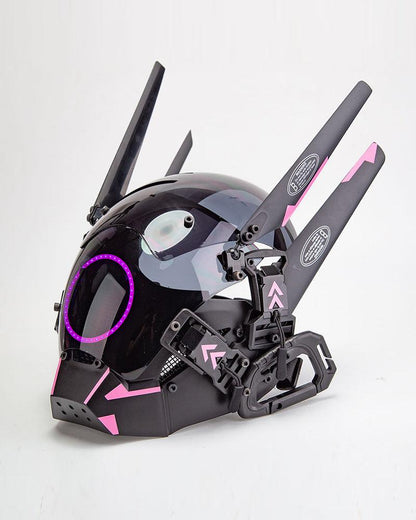 Metaverse Shock Futuristic Cyberpunk Mask (LEDs available in 6 colors) - Techwear Official