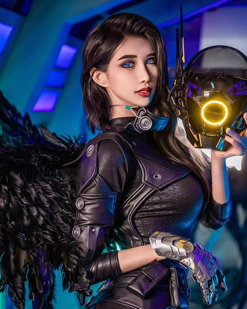 Metaverse Shock Futuristic LED Cyberpunk Helmet Mask – Techwear Official
