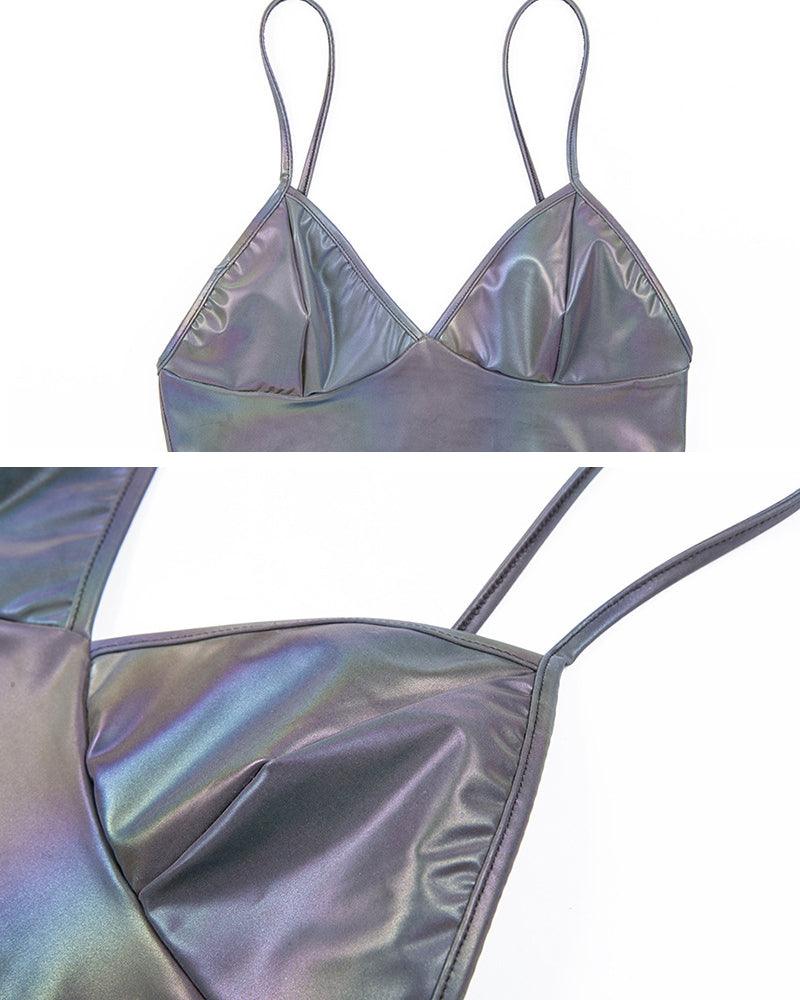 Midnight Chat Me Reflective Top - Techwear Official