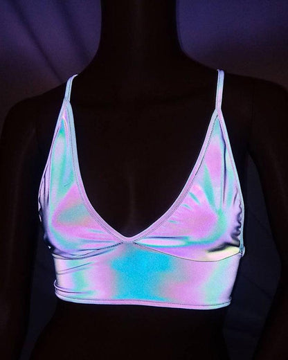 Midnight Chat Me Reflective Top - Techwear Official