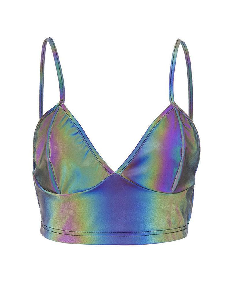 Midnight Chat Me Reflective Top - Techwear Official