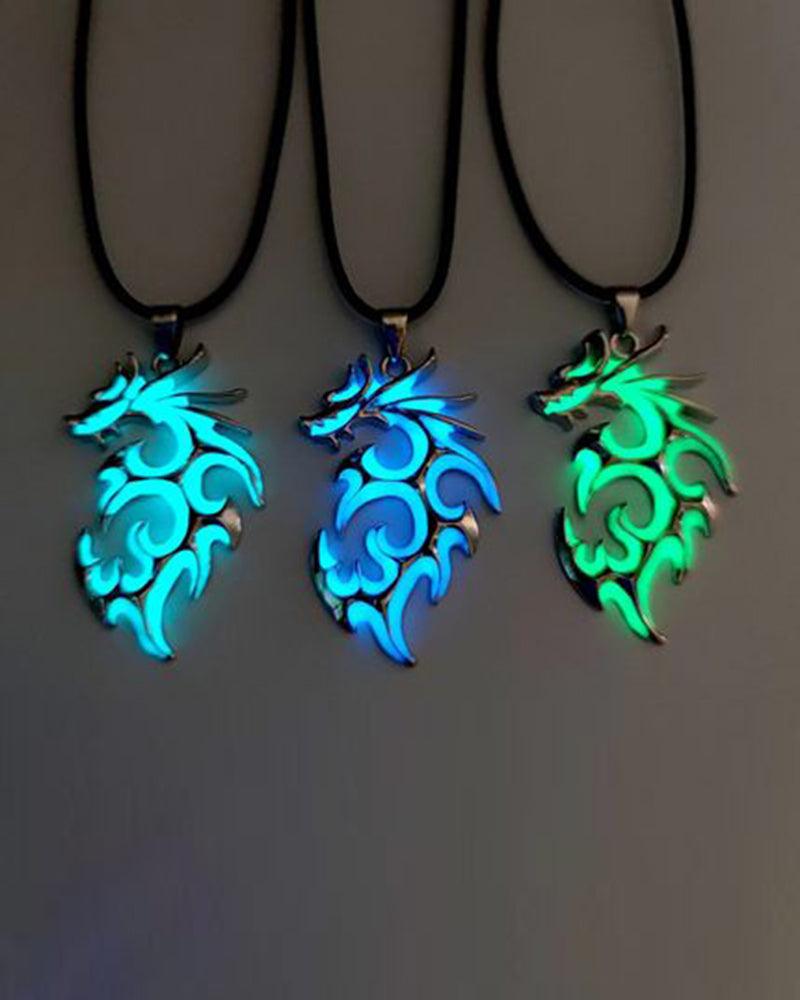 Midnight Glow Dragon Necklace - Techwear Official