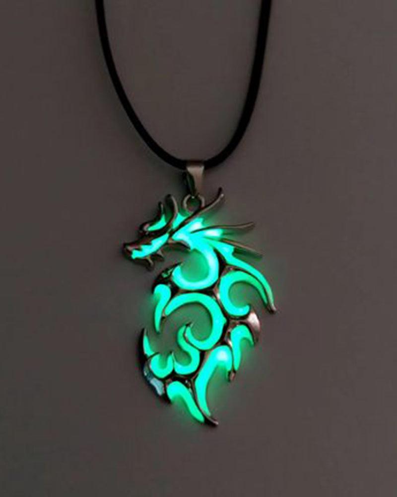 Midnight Glow Dragon Necklace - Techwear Official