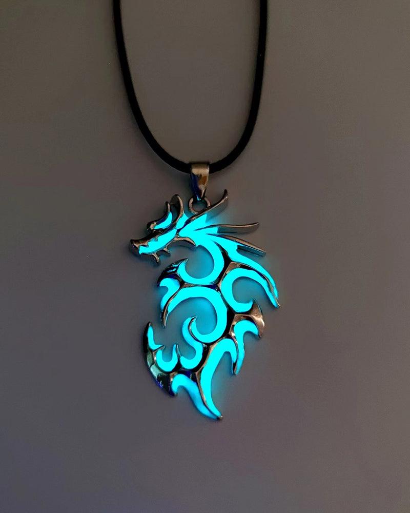 Midnight Glow Dragon Necklace - Techwear Official