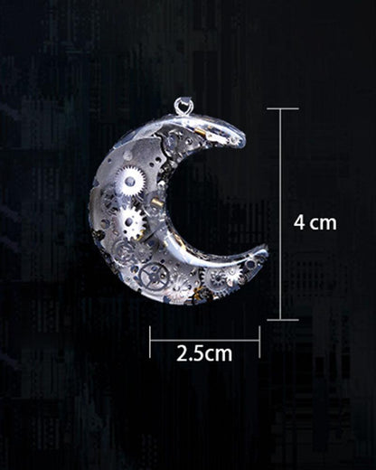 Moon Star Couple Cyberpunk Mechanical Necklace - Techwear Official