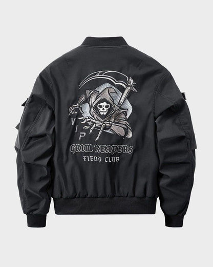 Never Know Skull Club Jacket - Techwear Official