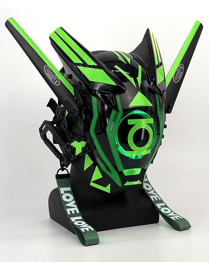 New Era Cyberpunk Warrior Horn Mask - Techwear Official