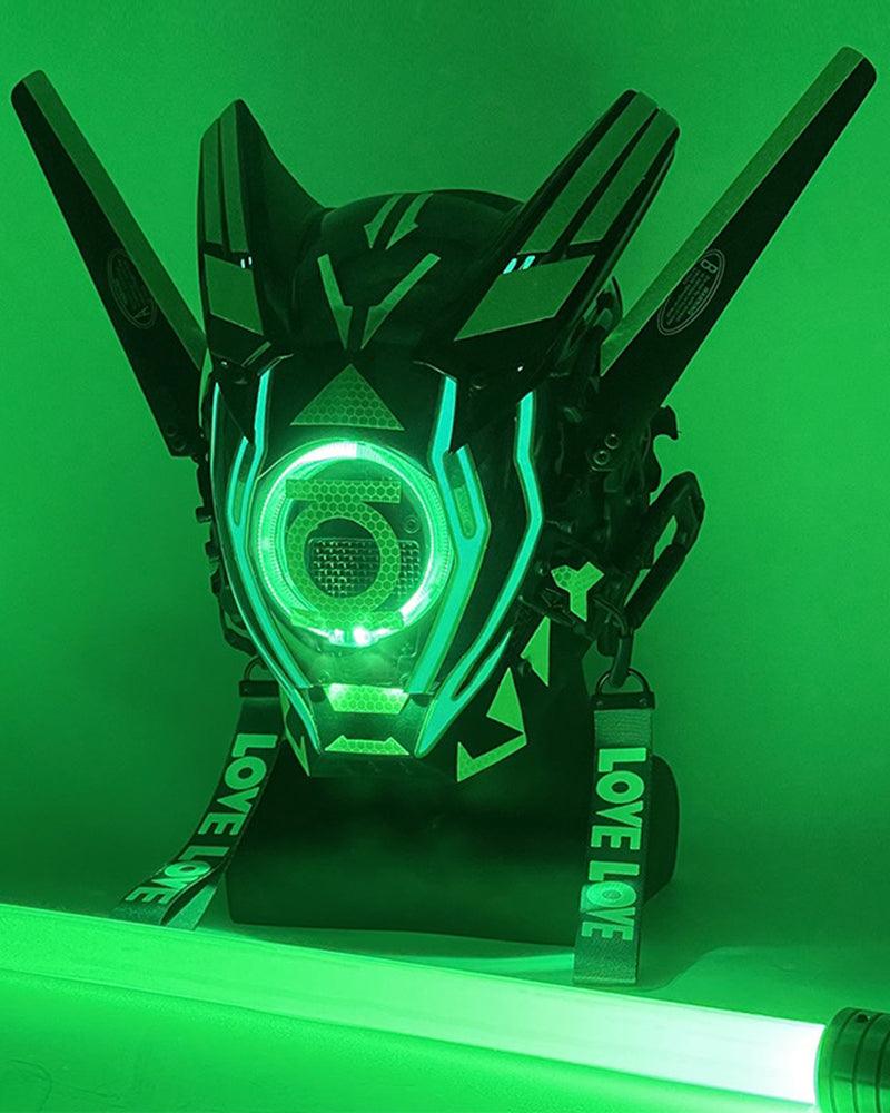 New Era Cyberpunk Warrior Horn Mask - Techwear Official