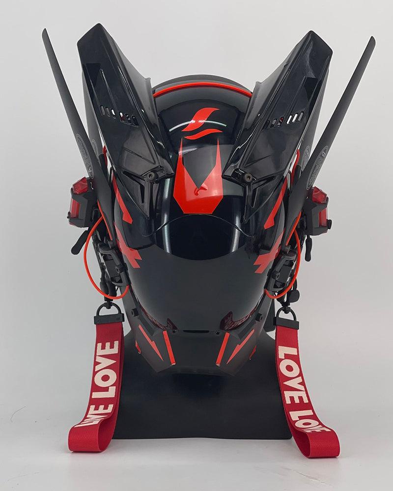 New Era Cyberpunk Warrior Horn Mask - Techwear Official