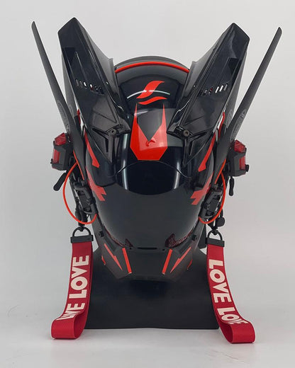 New Era Cyberpunk Warrior Horn Mask - Techwear Official