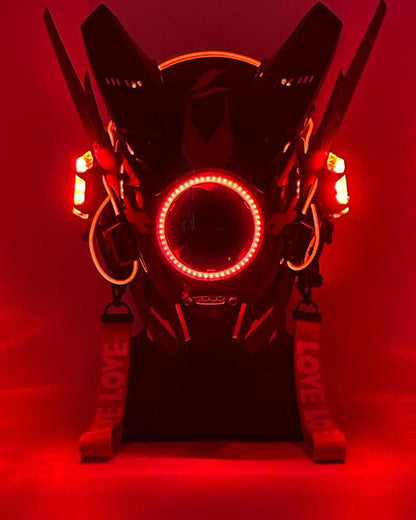 cyberpunk helmet,cyberpunk mask,cyberpunk mask helmet,led halloween mask,led mask halloween,cyberpunk art,cyberpunk fashion,cyber fashion,cyberpunk aesthetic,sci fi helmet,futuristic helmet,techwear mask,black face mask,led mask,led face mask,halloween mask