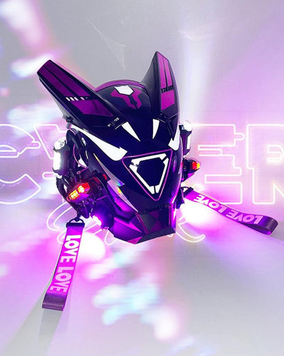 New Era Cyberpunk Warrior Horn Mask - Techwear Official