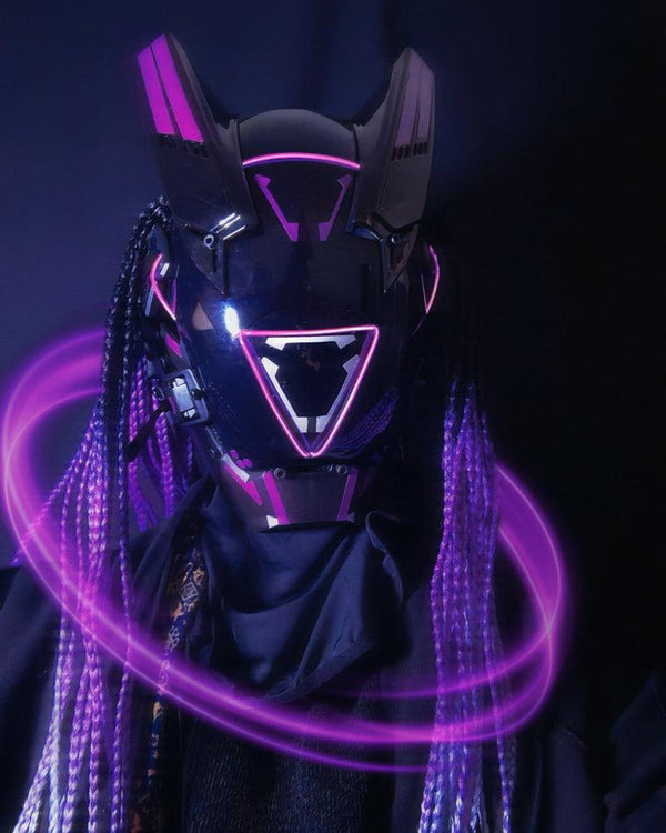 Tech Pattern Mask Step-by-Step Guide to Make Your Cyberpunk Helmet Mask | Trending Now ...