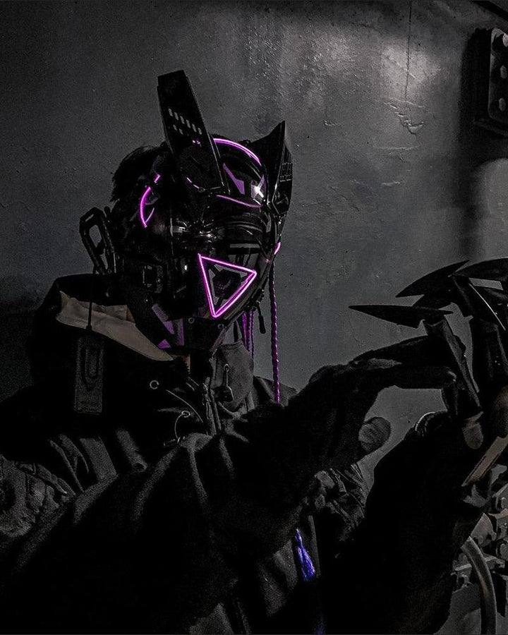 Night Game Dreadlocks Mask - Techwear Official