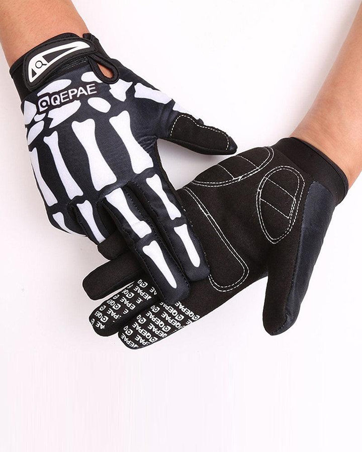 No Goodbyes Skull Gloves - Techwear Official