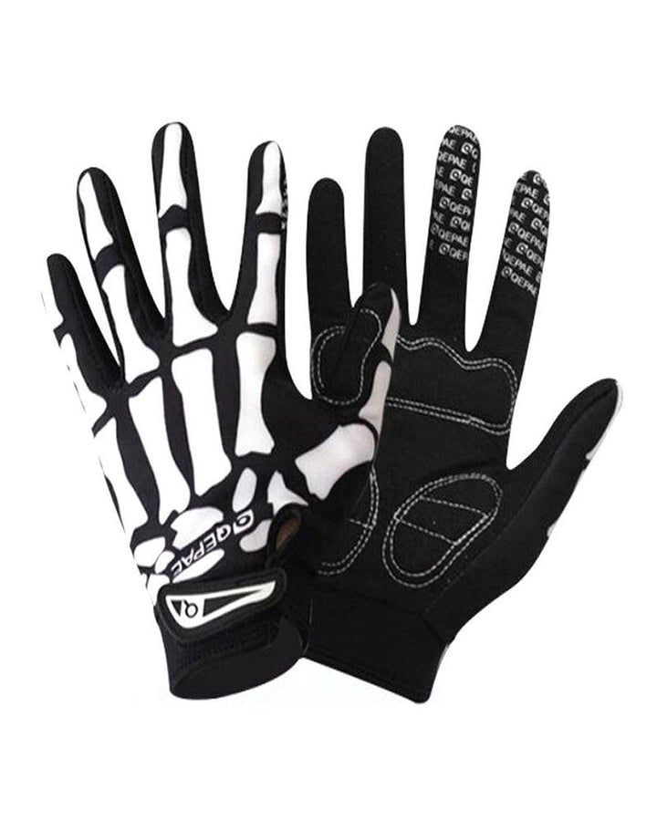 No Goodbyes Skull Gloves - Techwear Official
