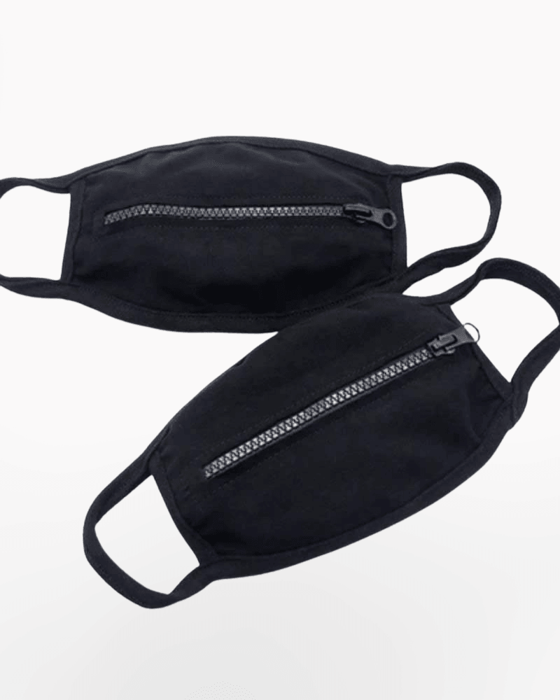 No Luckygrass Zipper Mouth Mask - Techwear Official