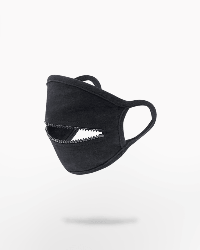 No Luckygrass Zipper Mouth Mask - Techwear Official