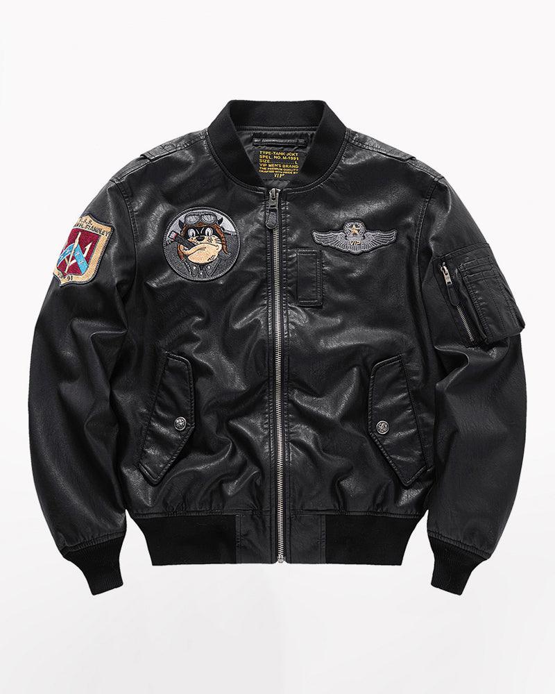 Old Buck Steampunk PU Bomber Jacket – Techwear Official
