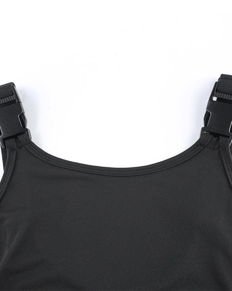 One I Adore Buckle Strap Bodysuit - Techwear Official