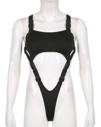 One I Adore Buckle Strap Bodysuit - Techwear Official