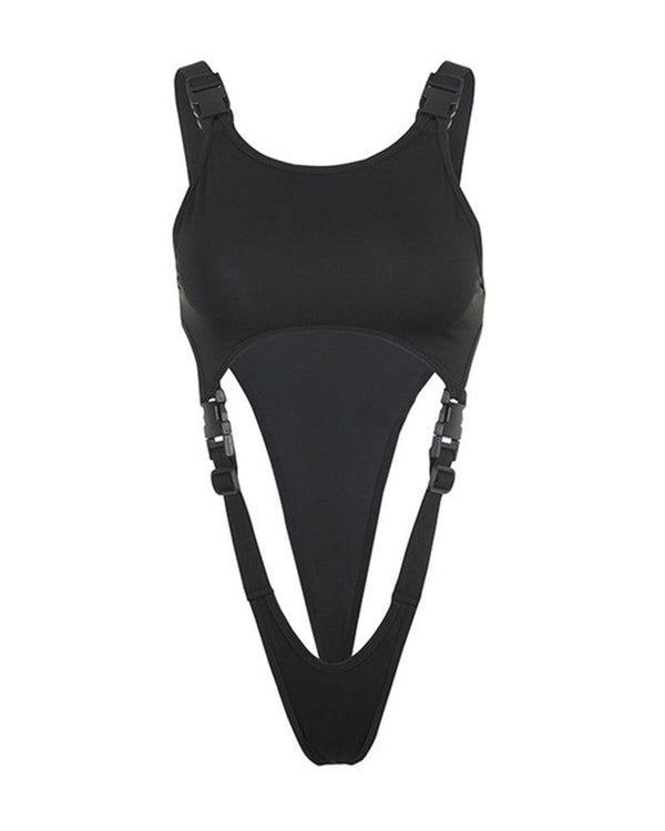 One I Adore Buckle Strap Bodysuit - Techwear Official