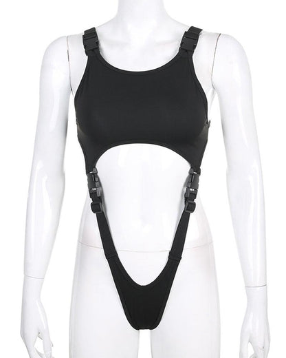 One I Adore Buckle Strap Bodysuit - Techwear Official