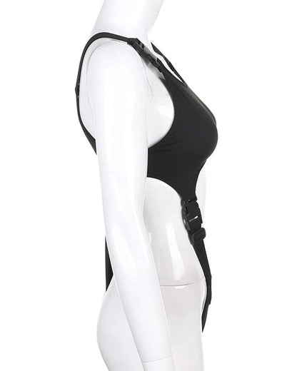 One I Adore Buckle Strap Bodysuit - Techwear Official