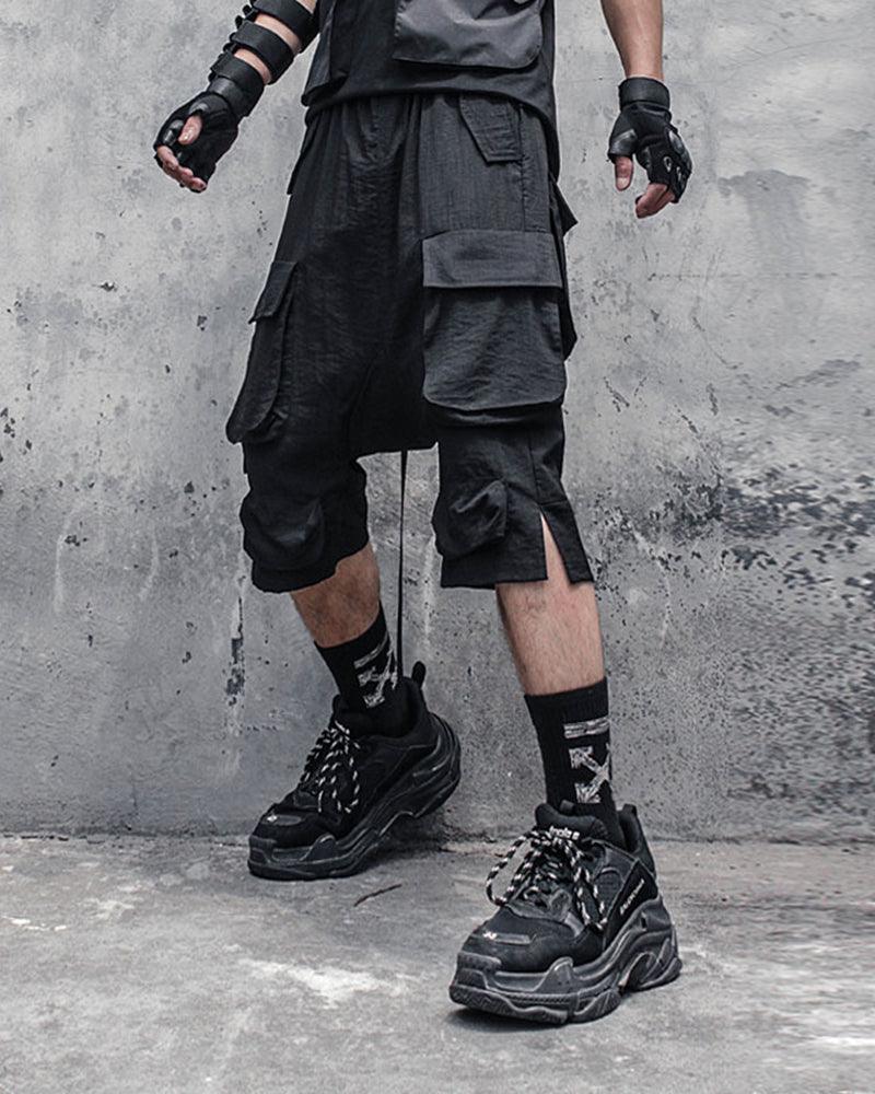 Ninja Techwear Long Cargo Shorts – Techwear Official