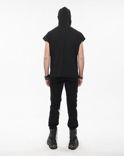 One I Adore Tattered Sleeveless T-Shirt - Techwear Official