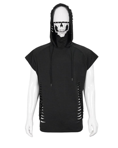 One I Adore Tattered Sleeveless T-Shirt - Techwear Official