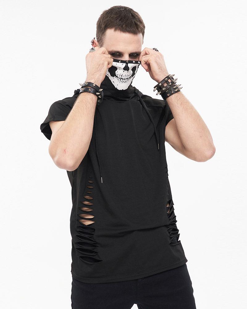 One I Adore Tattered Sleeveless T-Shirt - Techwear Official