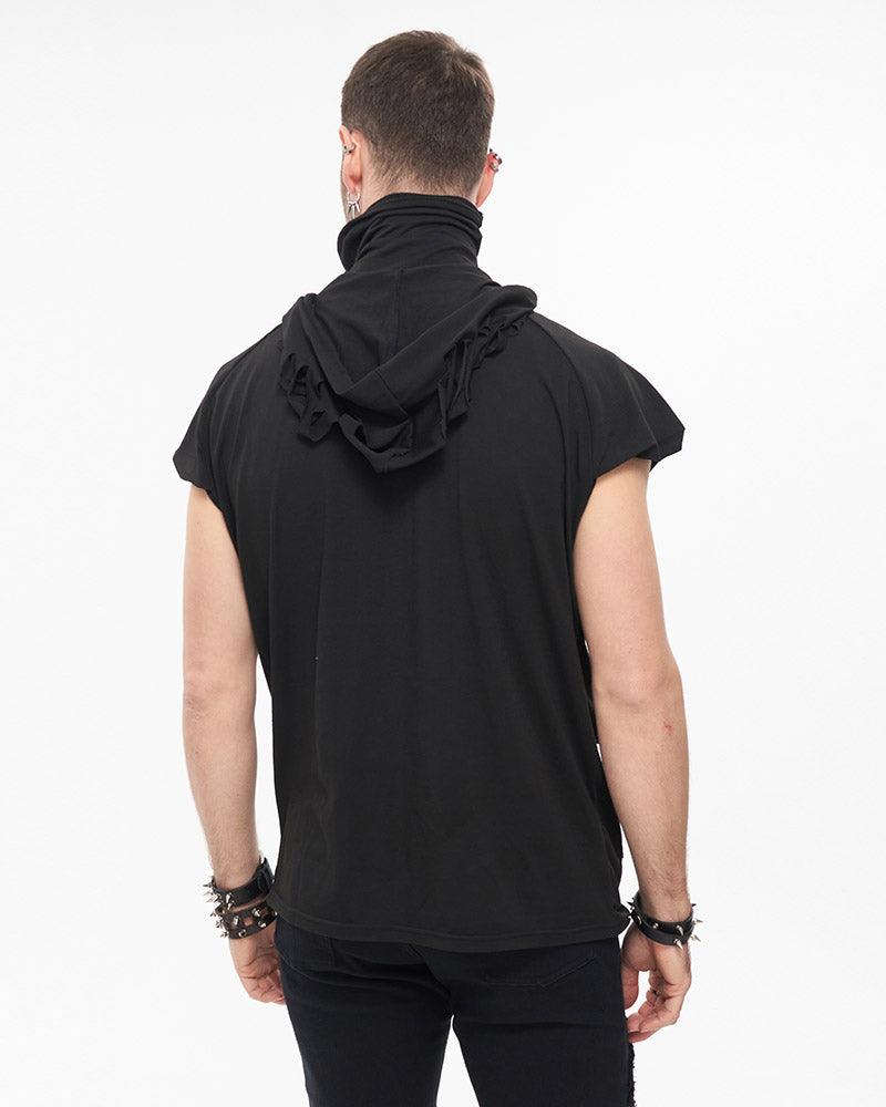 One I Adore Tattered Sleeveless T-Shirt - Techwear Official
