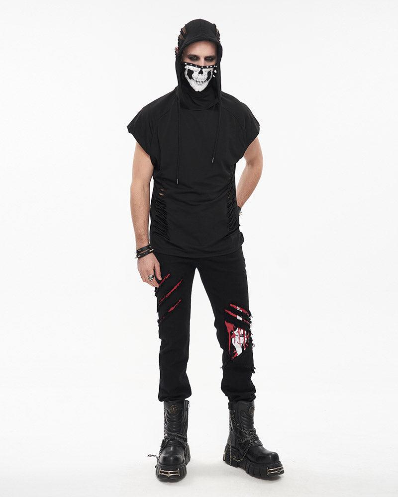 One I Adore Tattered Sleeveless T-Shirt - Techwear Official