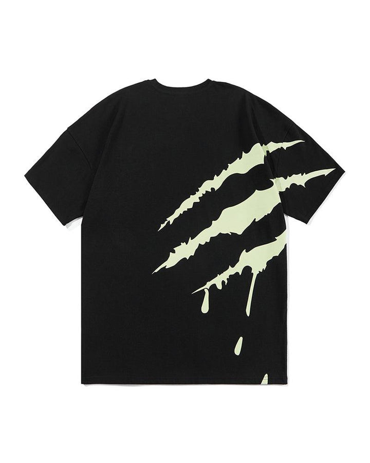 One Love Claw Scratches Fluorescent T-Shirt - Techwear Official