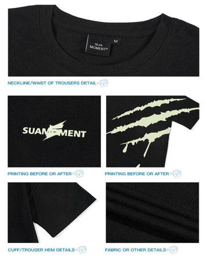 One Love Claw Scratches Fluorescent T-Shirt - Techwear Official