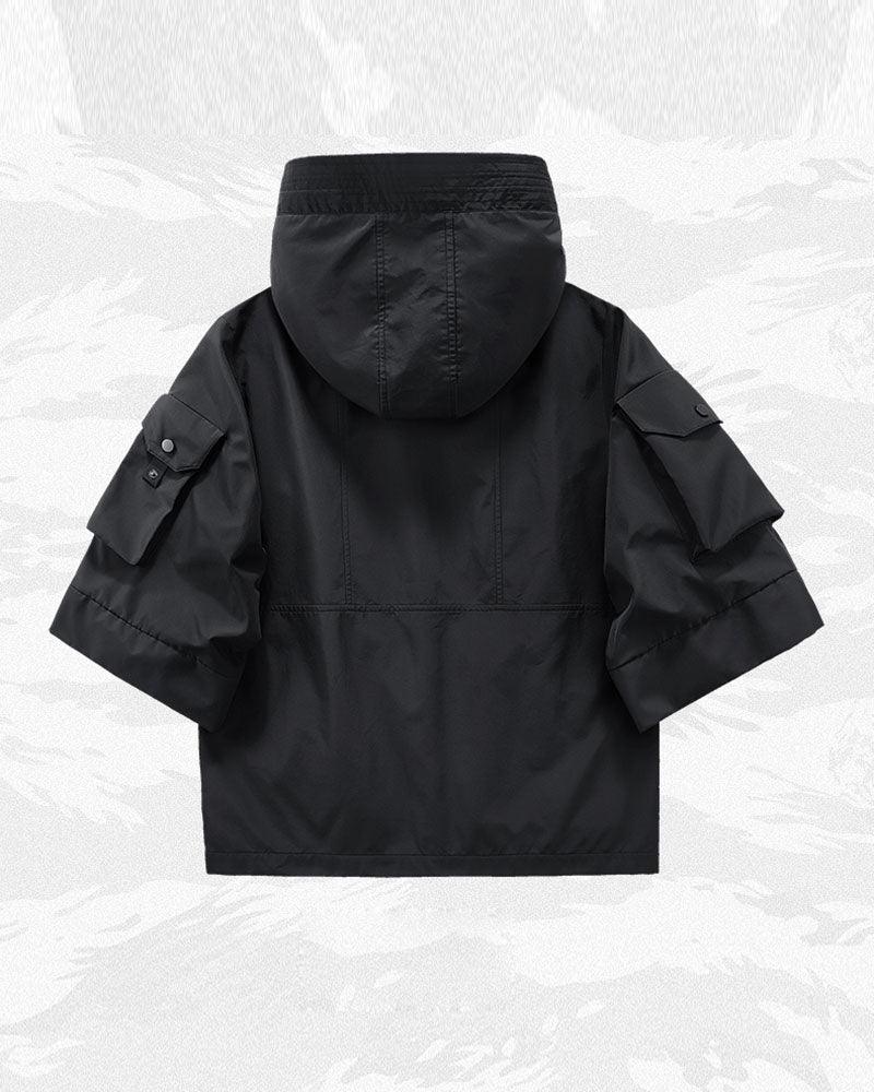 Only Time Short Sleeve Hooded Jacket - Techwear Official