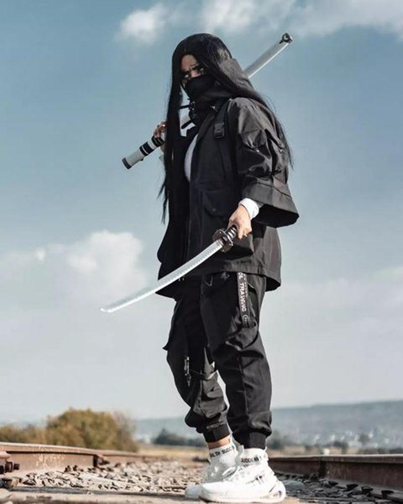 Techwear Futuristic Short Sleeve Hooded Jacket – Techwear Official