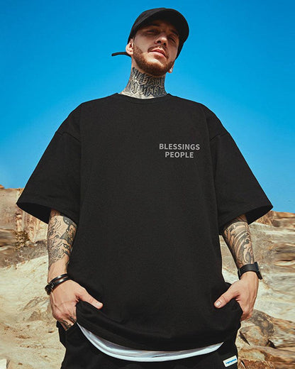 Oversize Streetwear Moon T-Shirt - Techwear Official