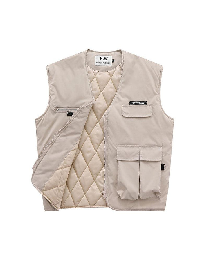 Oversize Winter Cargo Vest - Techwear Official