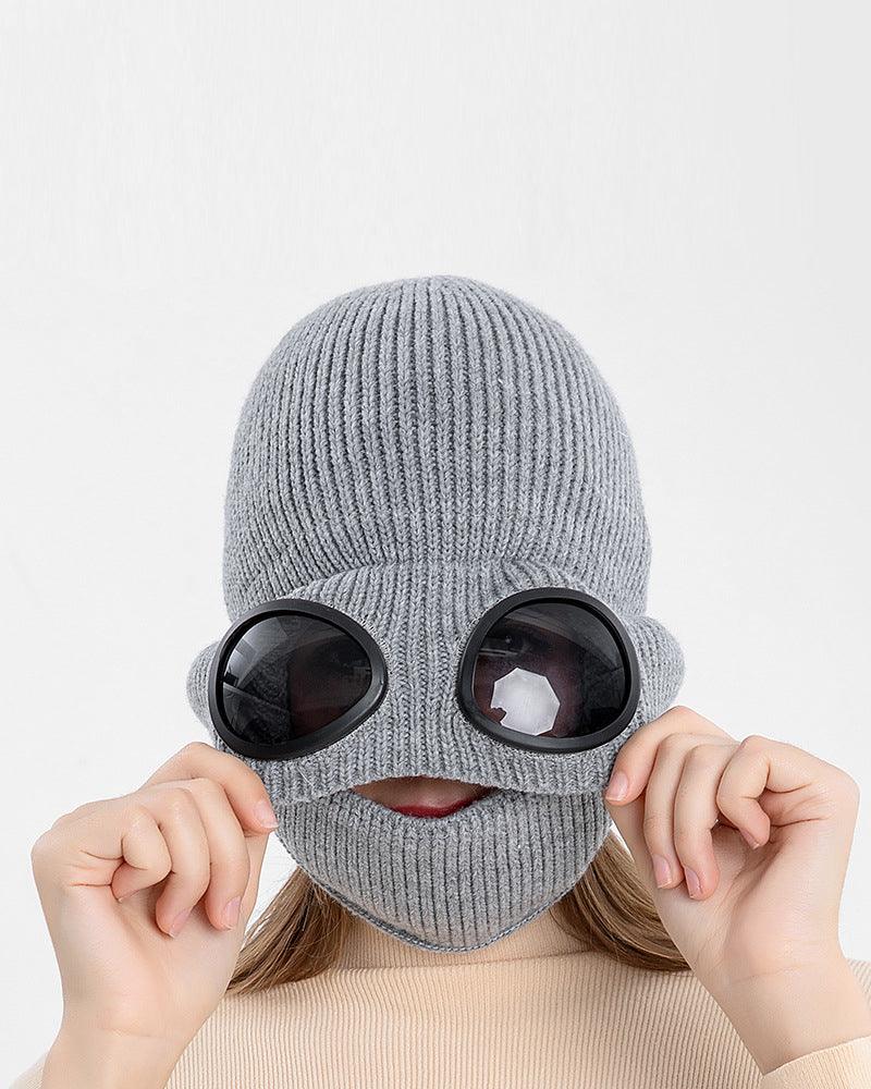 ski mask beanie with goggles