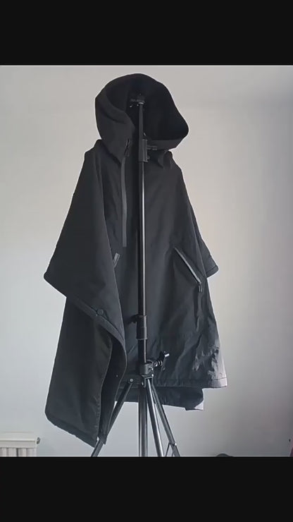 Techwear Loose-Fit Batwing Waterproof Cape Coat