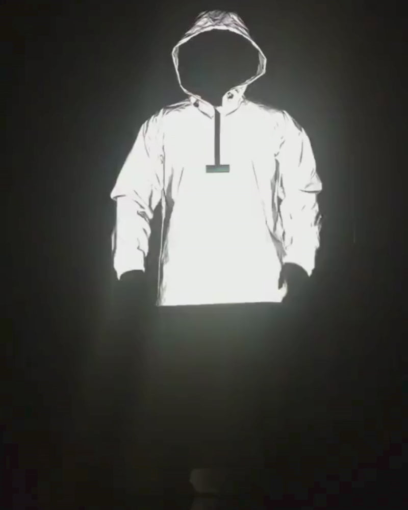 Techwear Reflective Hooded Jacket