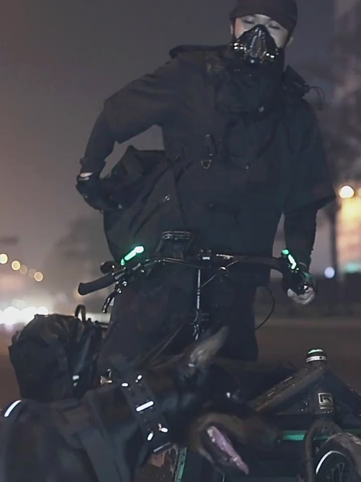 Cyberpunk Functional Waterproof Detachable Sleeves Jacket