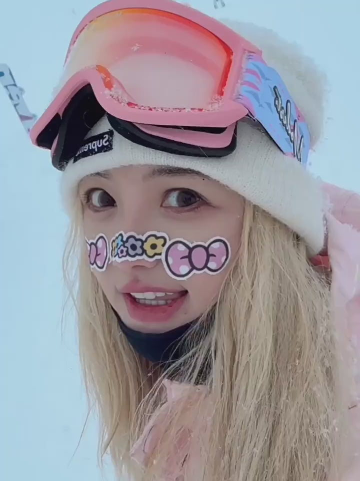 Ski Wear Snowboard Pink Snow Jacket&amp;Pants Suit - Women&