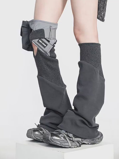 Future-Tech Asymmetrical Y2K Mech Leg Covers