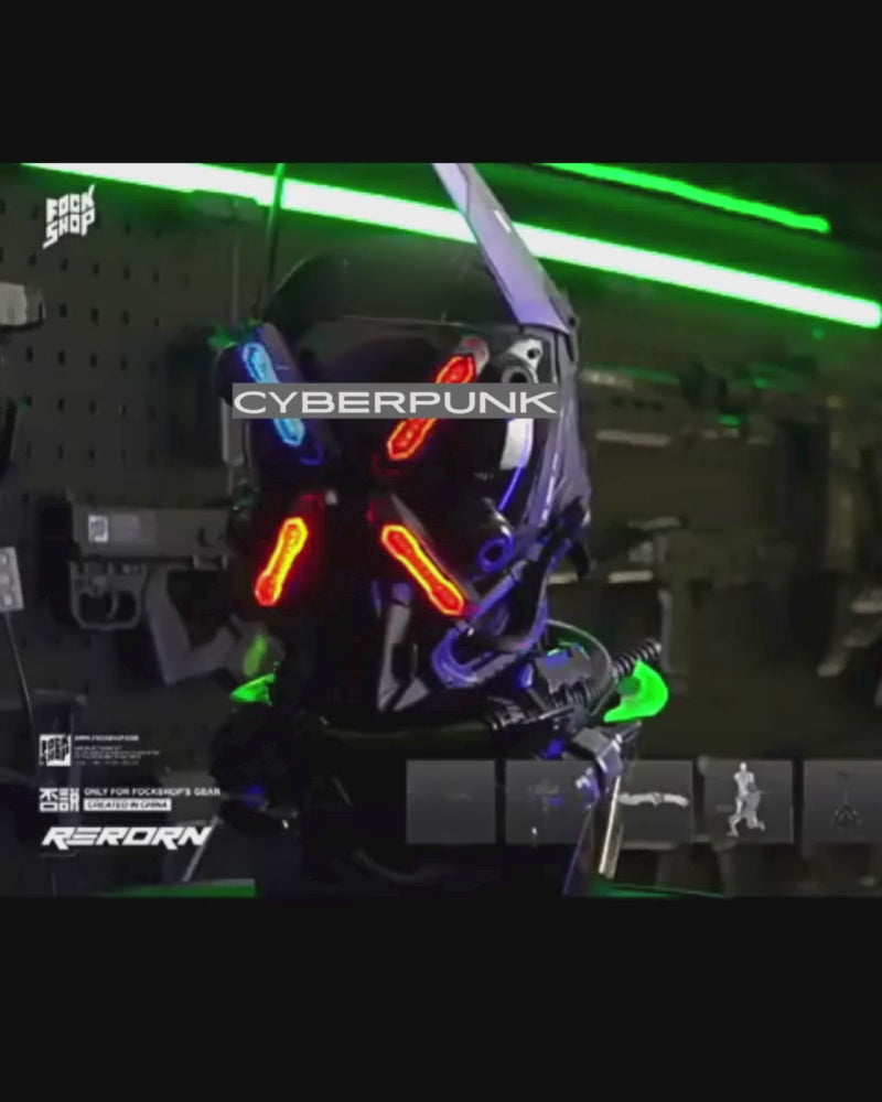 Future Envoy LED Cyberpunk Helmet Mask